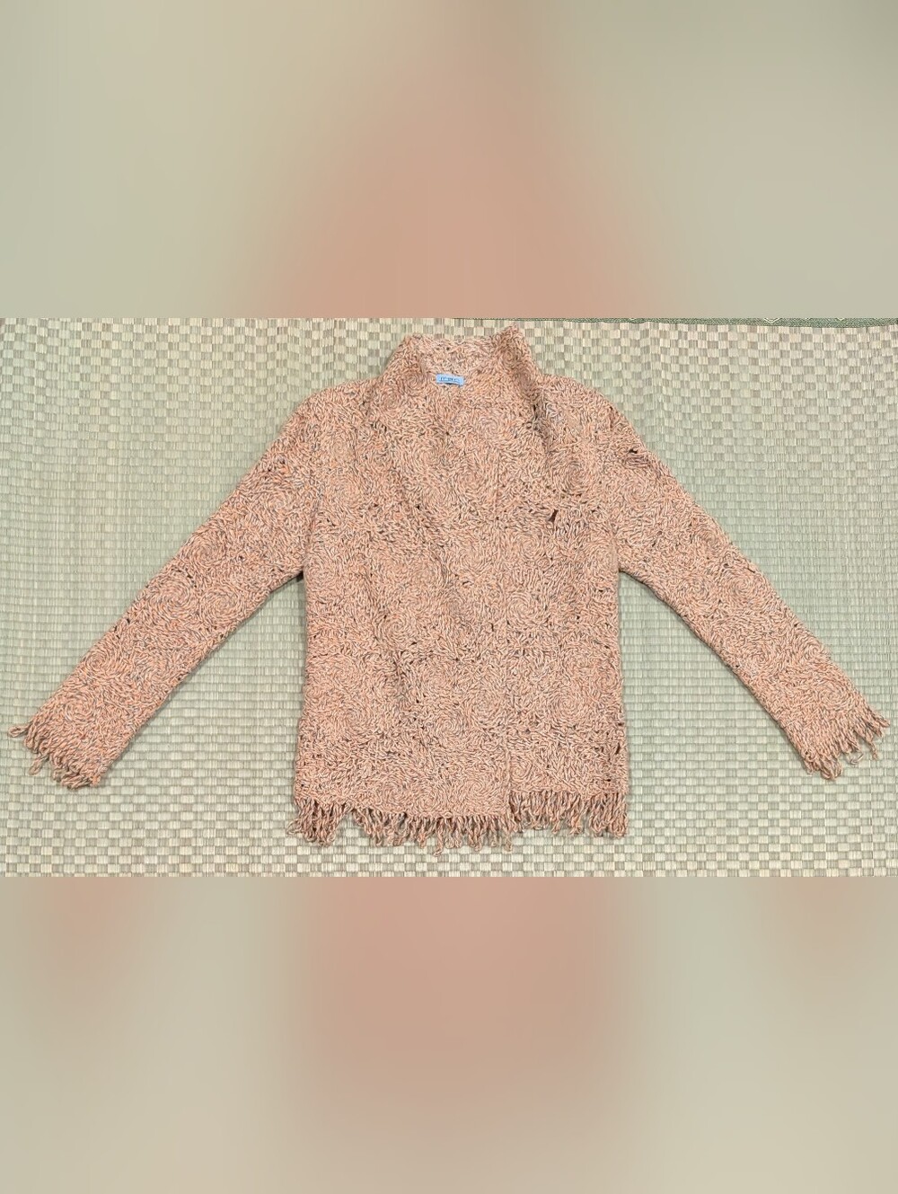 RARE Malo 100% Cashmere Multicolor Cardigan Women's Size 42 Made in Italy